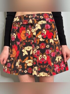 Urban Outfitters Retro art Nouveau Mini Skirt M